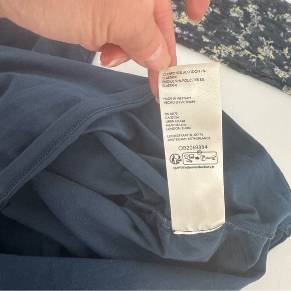 NWD Free People Josie Size L Floral Lace Sleeve Ruched Side Top - Picture 10 of 12